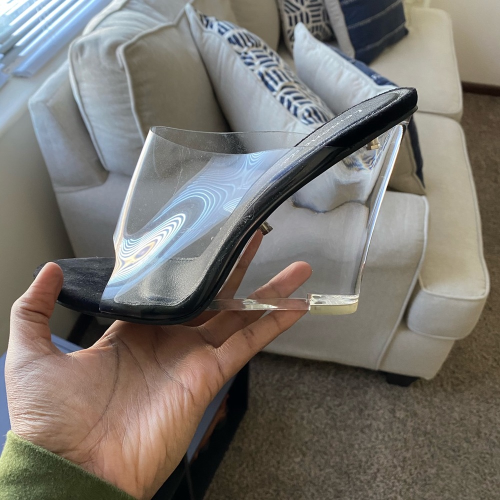 Clear Wedge Mule